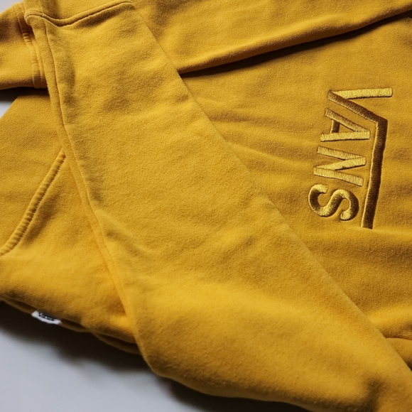 VANS Yellow Pullover Cropped Sweatshirt - Picture 6 of 7